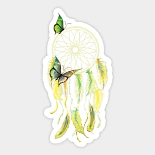 Yellow Dreamcatcher Sticker